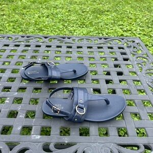 Market & Spruce Tarah Double Band Sandals - Brand New navy‎ blue size 6